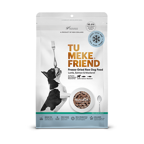 TuMeke Friend - 羊肉三文魚鯖魚超級食物凍乾犬糧 320g